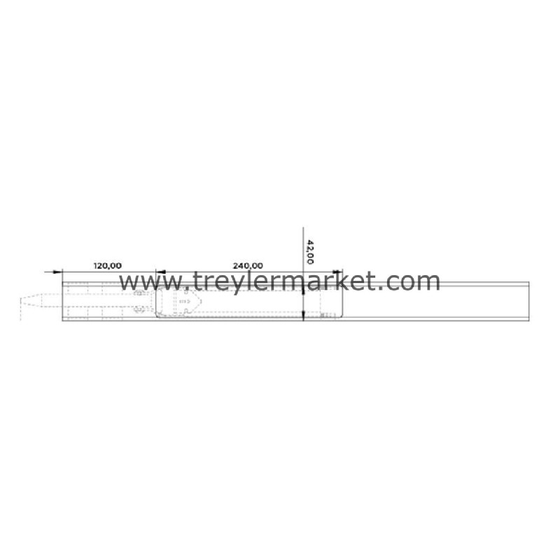 Dikey Kilitleme Sistemi Profilli 60 cm