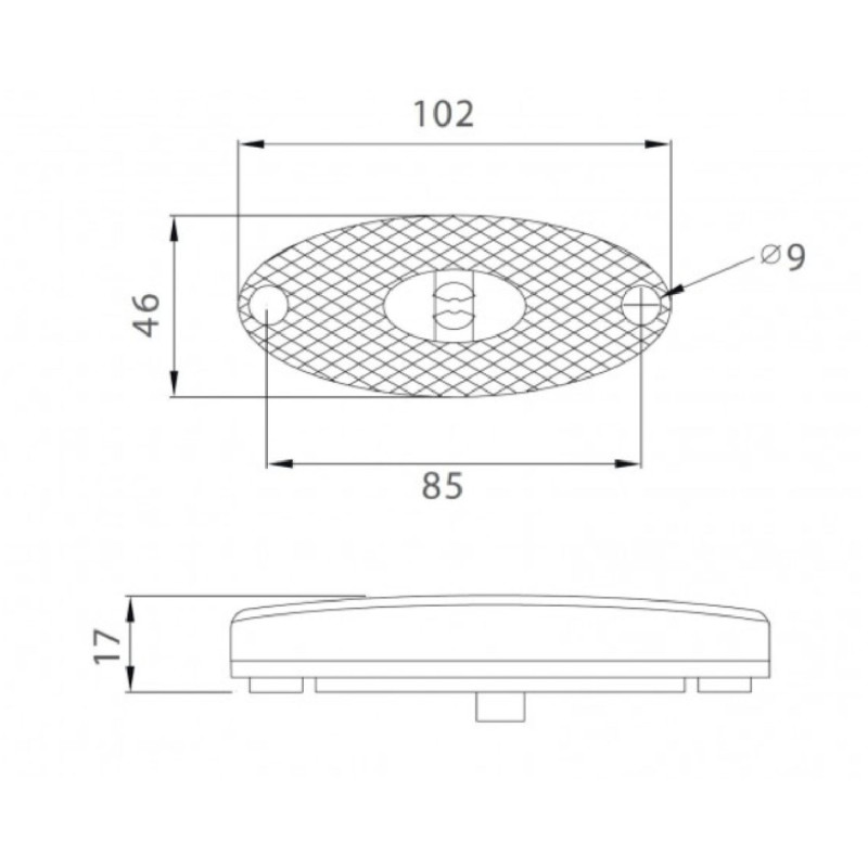 ASPÖCK FLATPOINT II LED Ön Pozisyon Lambası 0.5 Metre