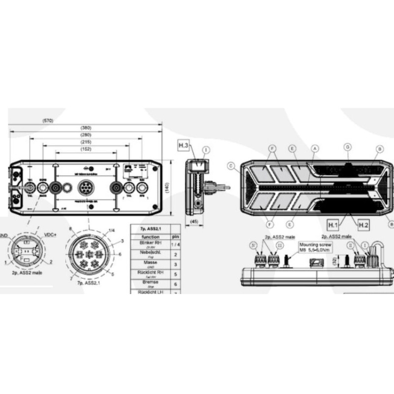 Aspöck Eco Led III Dorse Stop Lambası Sağ -AS254122017