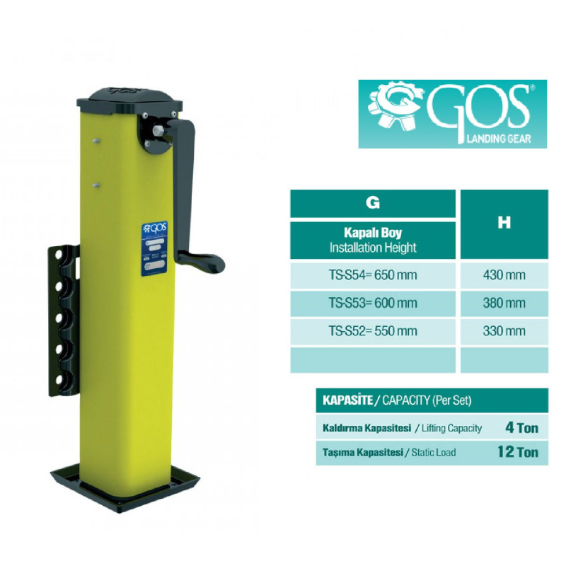 Remork Mekanik Ayak TS-S Serisi