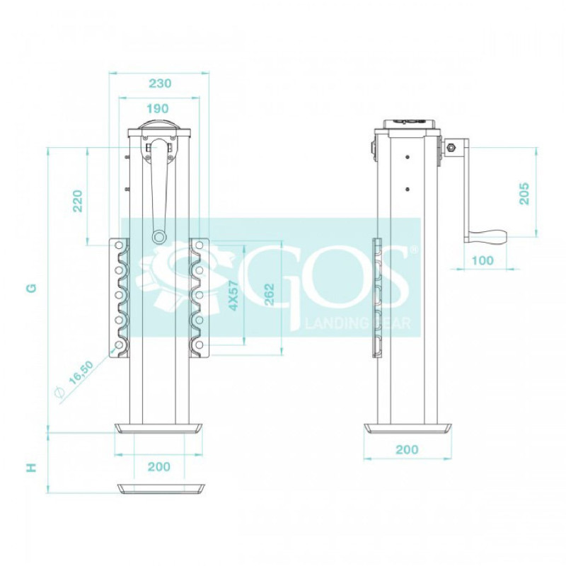 Remork Mekanik Ayak TS-S Serisi