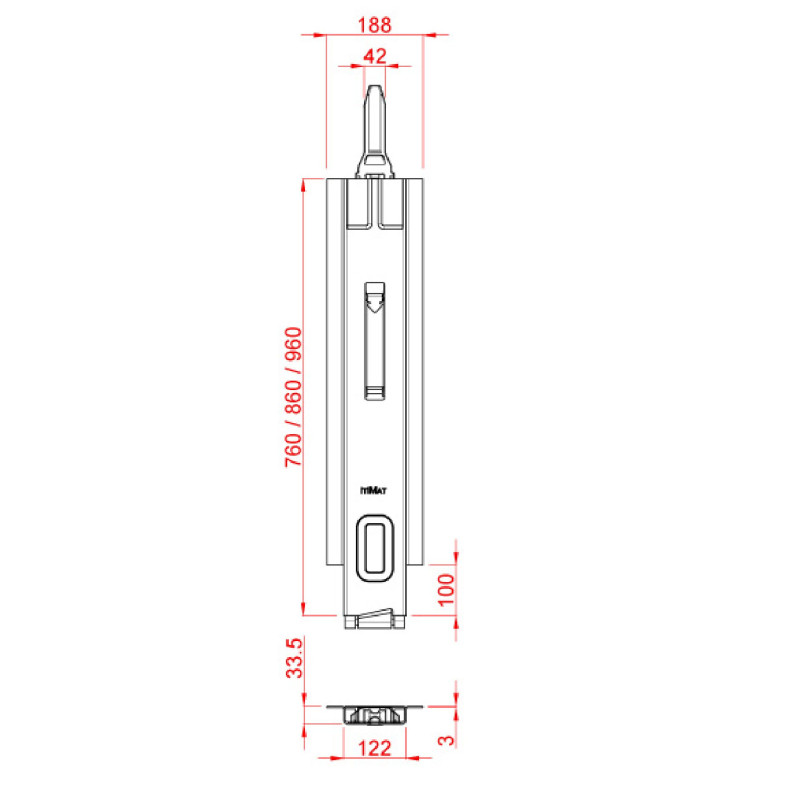 Dorse Kırma Baba Takım 76 cm-450-D10-002