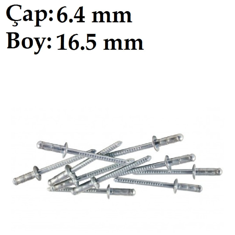 Çelik Perçin 6.4X16.5