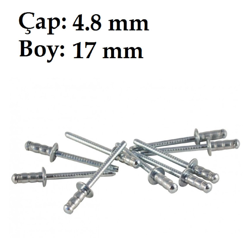 Çelik Perçin Steelfix 4,8 x 17 mm