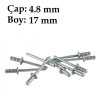 Çelik Perçin Steelfix 4,8 x 17 mm