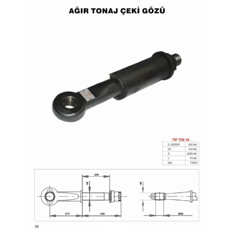 Çeki gözü komplesi  Rottinger-TDE 50