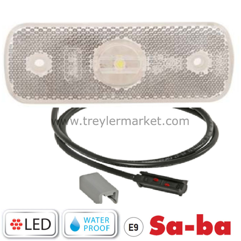 Beyaz Ön Pozisyon Lambası 50 cm Klikli