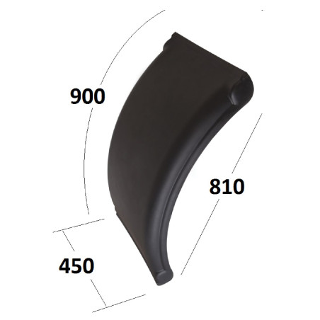 Çamurluk Pilot Yarım  Treyler  45X90