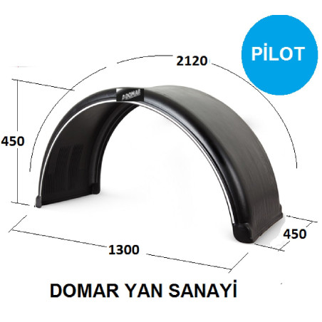 Çamurluk Pilot Teker  Treyler  45 x 212 DOMAR Tip