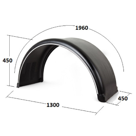 Çamurluk Pilot Teker Treyler 45 x 196