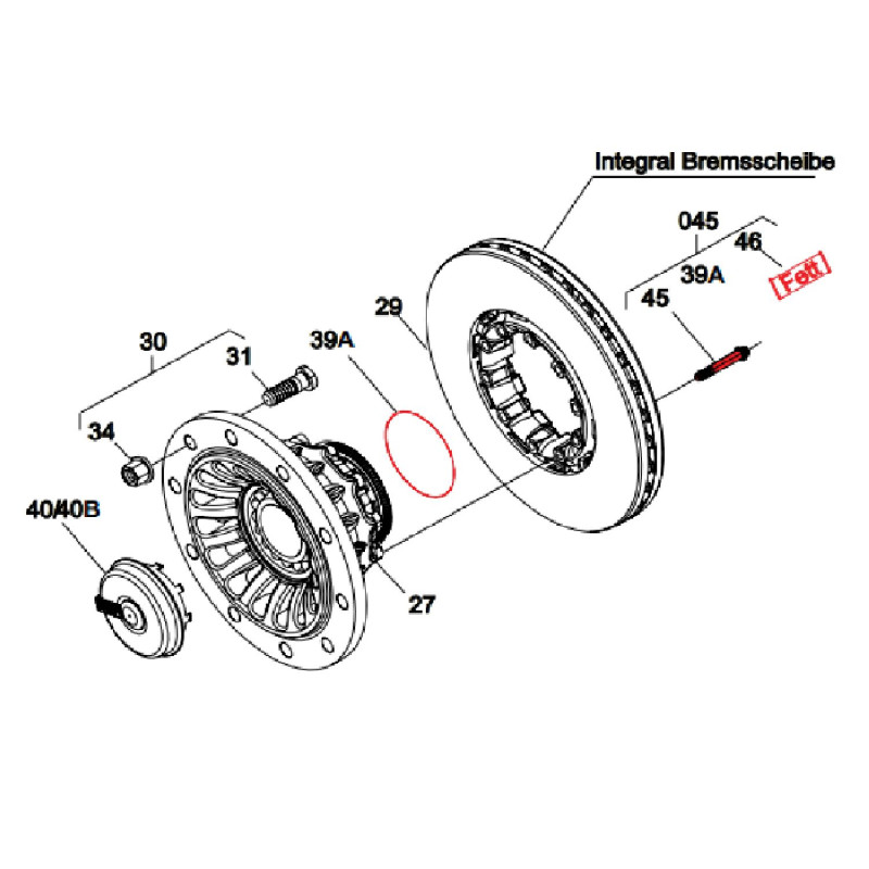 SAF Dingil Fren Disk Civatası M 12X1.5