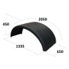 Çamurluk Çift Teker Çamurluk 65X205-TR90.9010