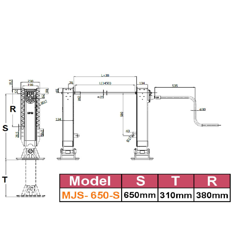 Dorse Park Ayak  OMS  650 lik