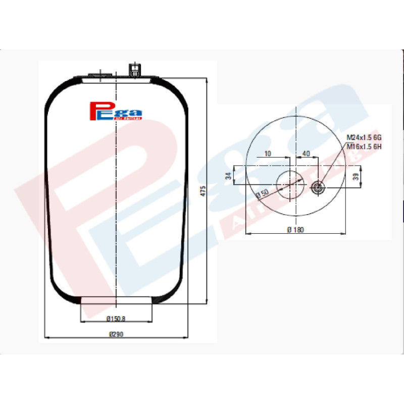 4183 Mercedes Süspansiyon Körük Lastik 4183.S1-P10.4183.S1
