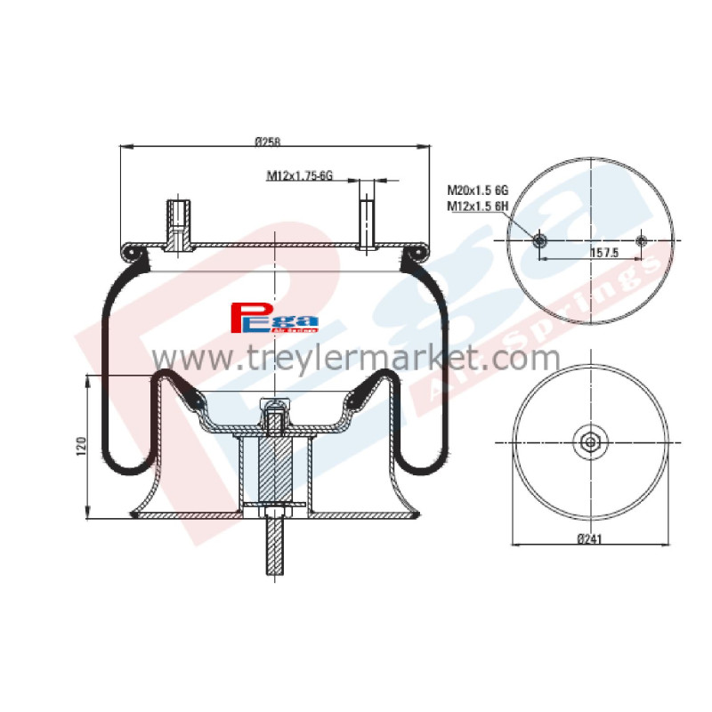 97922 Bmc Süspansiyon Körük Komple-P10.97922.C