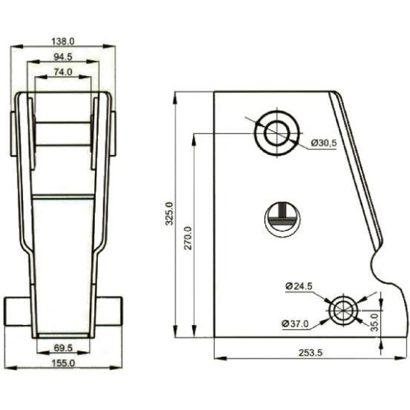 Hafif Tip Z Makas Kulak 27 Merkez