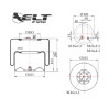 4183 Mercedes  Süspansiyon Körük Komple Metal Piston-E10.4183.C01 