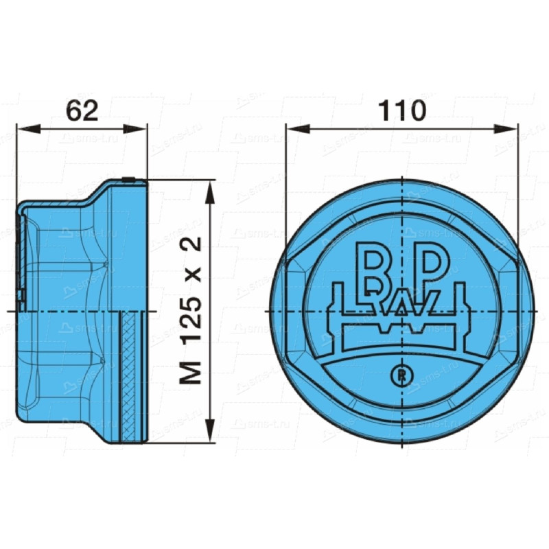 BPW-03.212.24.07.0 Porya Kapağı 10 Ton M125 x 2