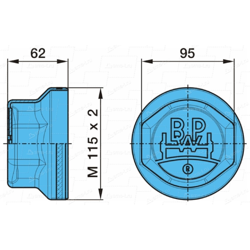 BPW-03.212.23.09.0 Porya Kapağı 9 Ton M115 x 2