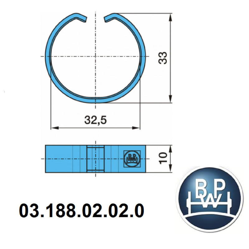 BPW Balata Pabuç Yüzüğü -03.188.02.02.0  -BP0318802020
