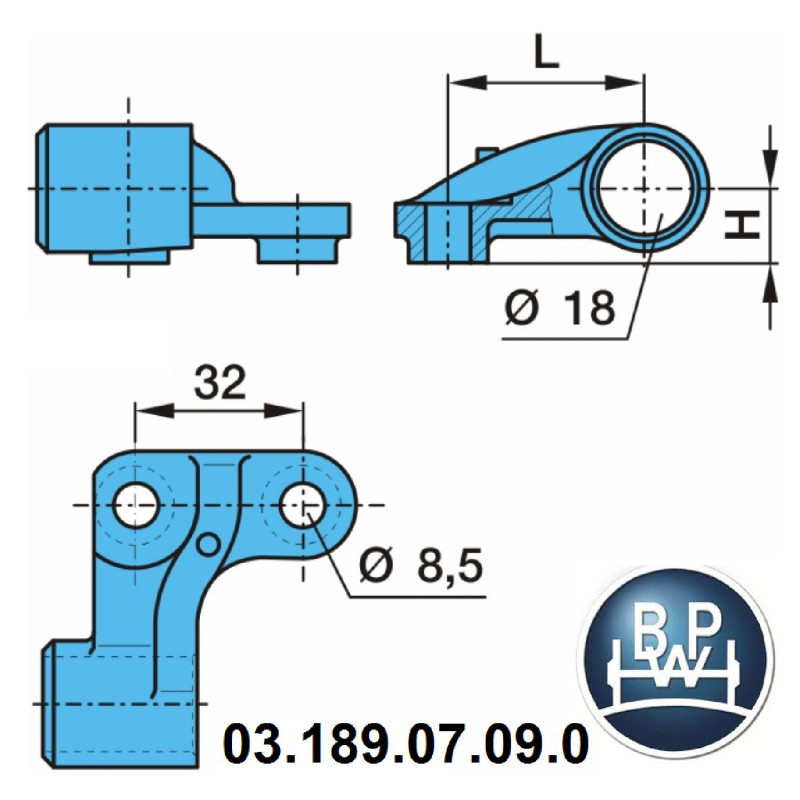 BPW Sensör Ayak Kampana Tip Sol -03.189.07.09.0  -BP0318907090