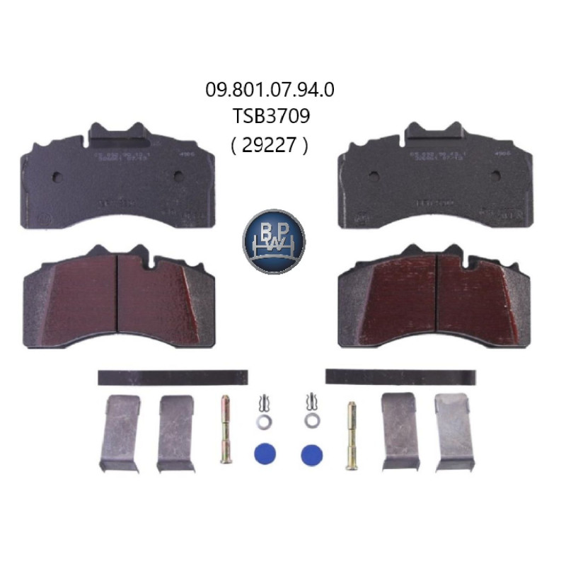 BPW 09.801.07.94.0 DİSK FREN BALATASI 29227