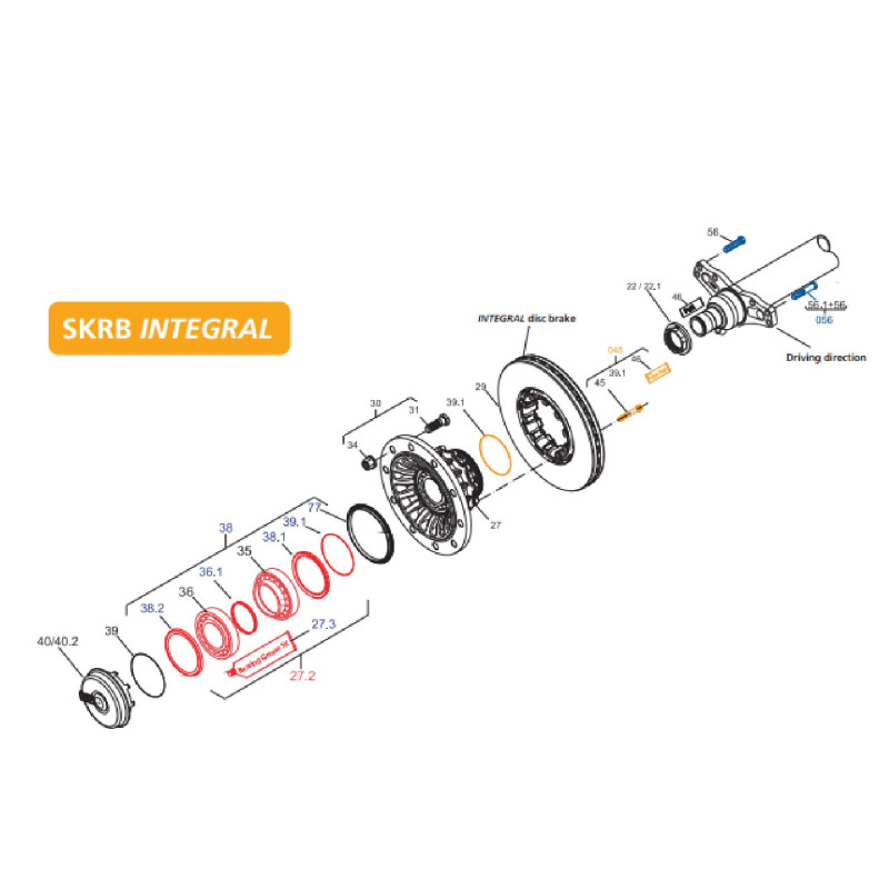 03434301800 SAF SAF Disk Porya Rulman Set 82 MM 82 MM-SAF 03434301800