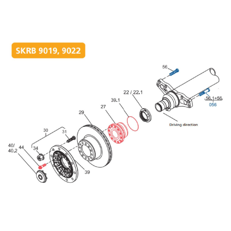 03434365000 SAF Dingil Diskli Porya Rulmanlı