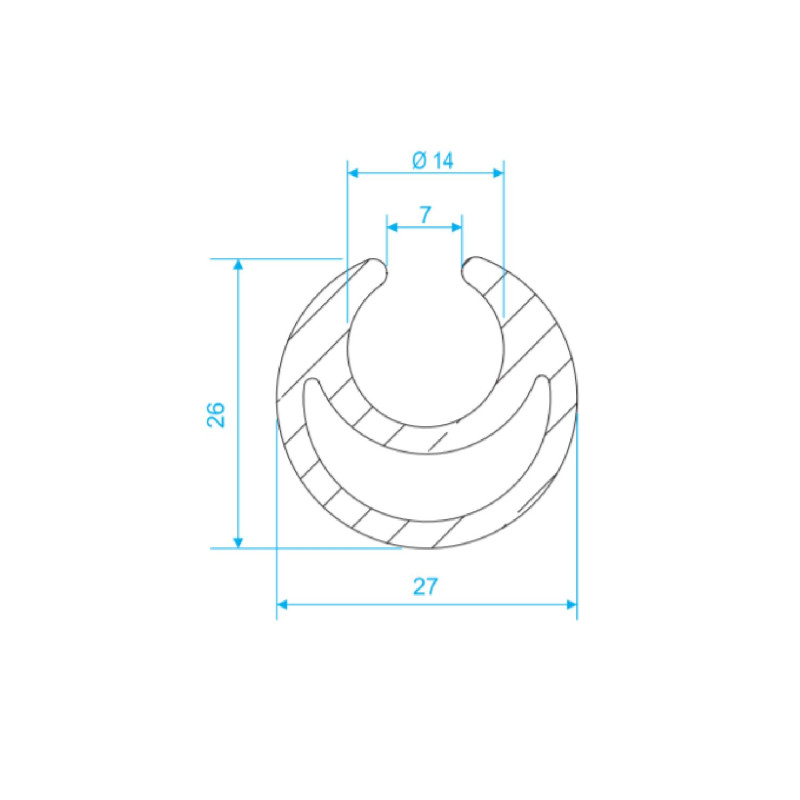 Gerdirme Arka Profil Boy 3000 mm TIRSAN TİP