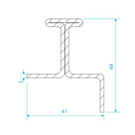 ÇATI GALVENİZ T ÇELİK RAY 7,5 METRE