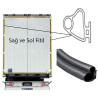 Krone Aluminyum Kapı Sol Sağ Fitil 1 metre -515127928
