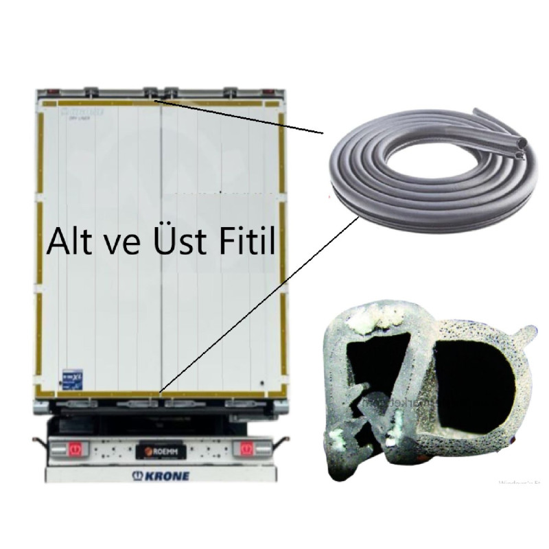 KRONE Alimünyum Arka Kapı Alt -Üst Conta Fitili 1 Metre -515127927