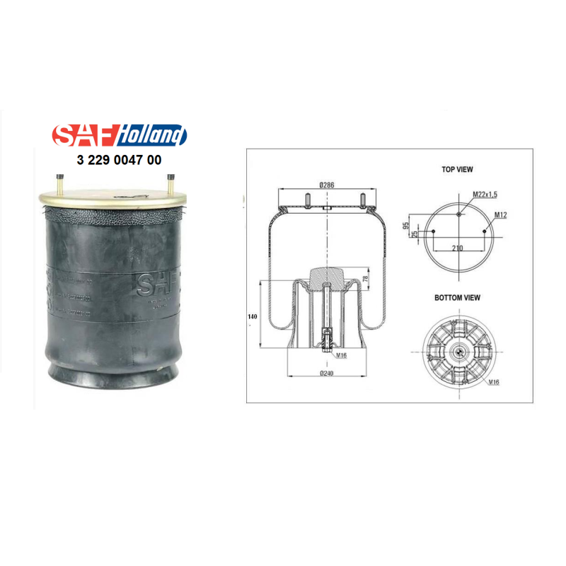 03229004700 SAF DİNGİL SÜSPANSİYON KÖRÜK 2927V