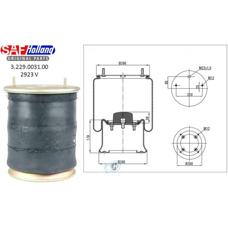 03229003100 SAF DİNGİL SÜSPANSİYON KÖRÜGÜ SAF 2923 V