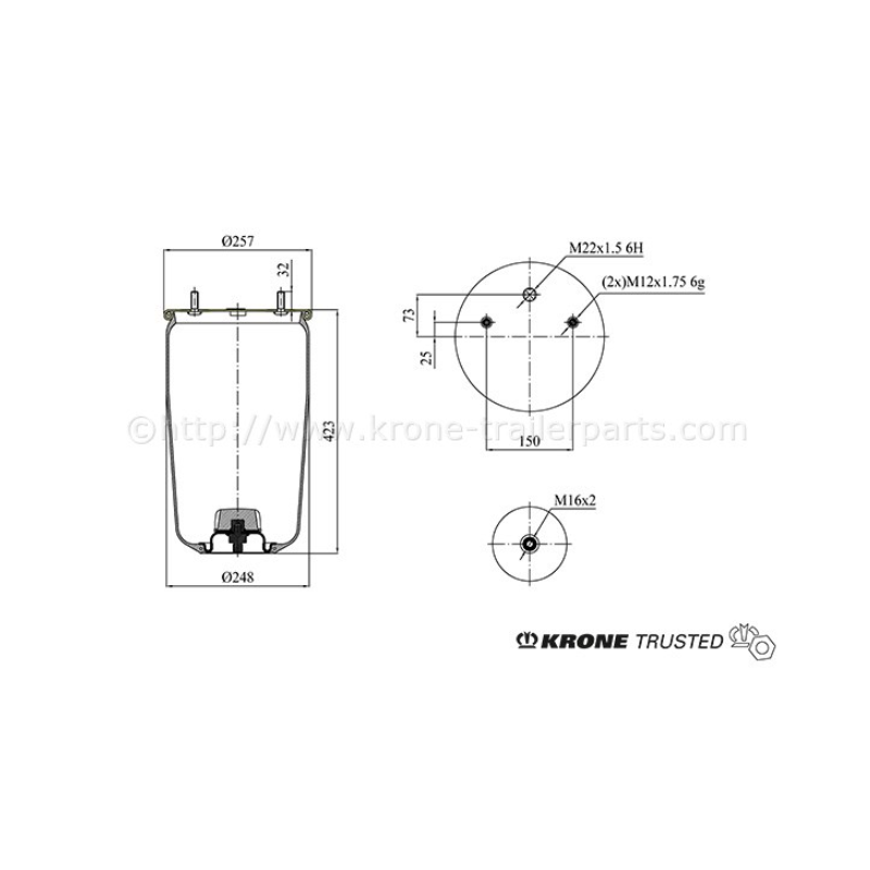 940 TRUSTED Hava Körük Lastik BPW 30 K-05.429.40.91.0  -550032112