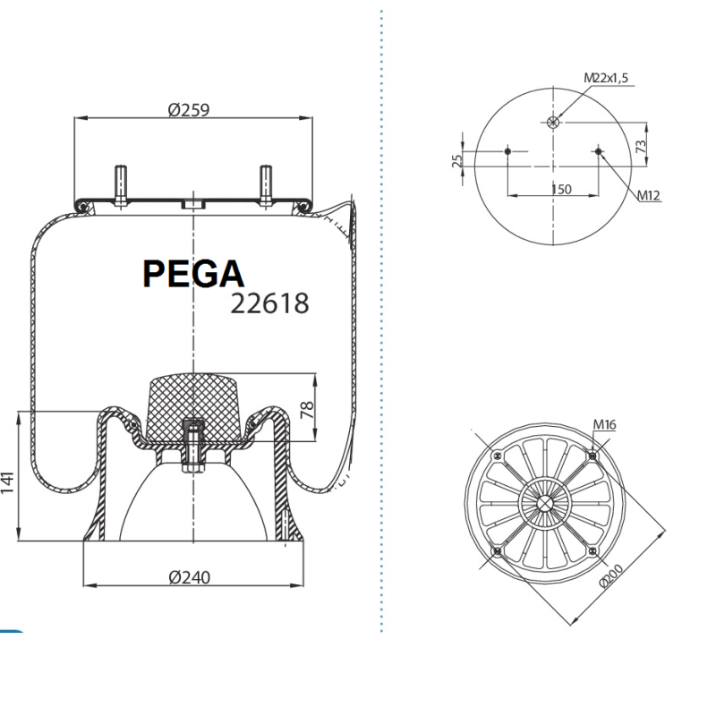 2618  Treyler  Saf Dingil  Plastik Piston  3229002900  2618V