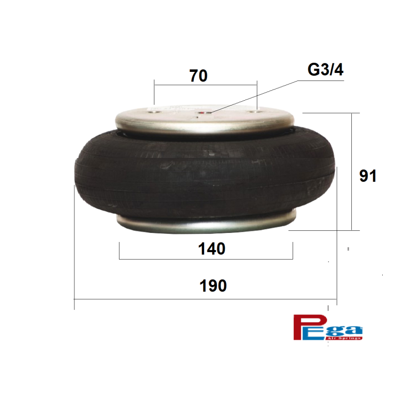 Tek Katlı Körük 190 mm çap