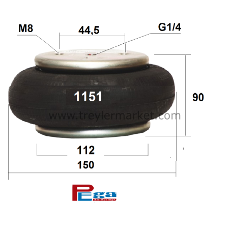 Tek Katlı Körük 152 mm çap