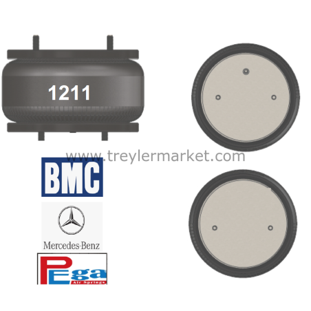 P30.1211.P01 Katlı Mercedes - Bmc Kırkayak Dingil Körük