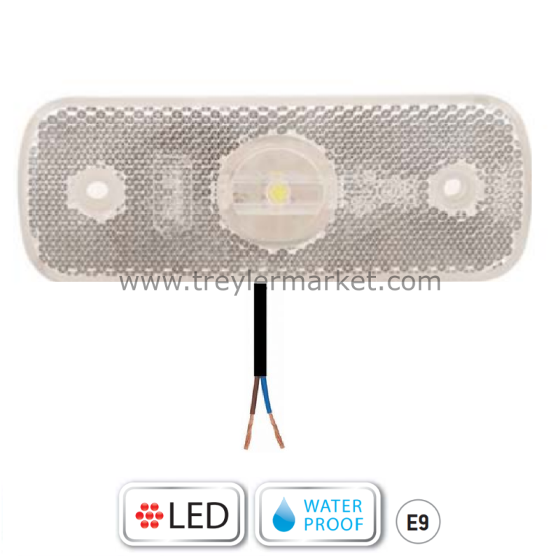Beyaz Ön Pozisyon Lambası Ledli Ttr Kablolu 24V