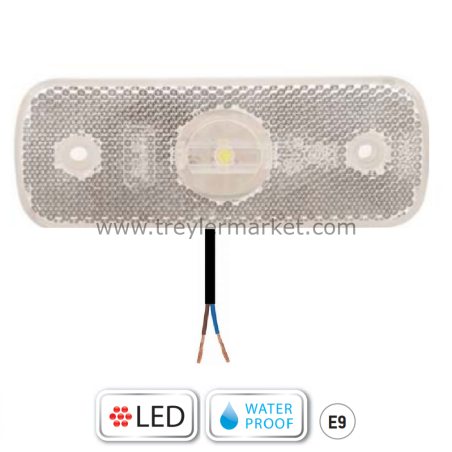 Beyaz Ön Pozisyon Lambası Ledli Ttr Kablolu 24V