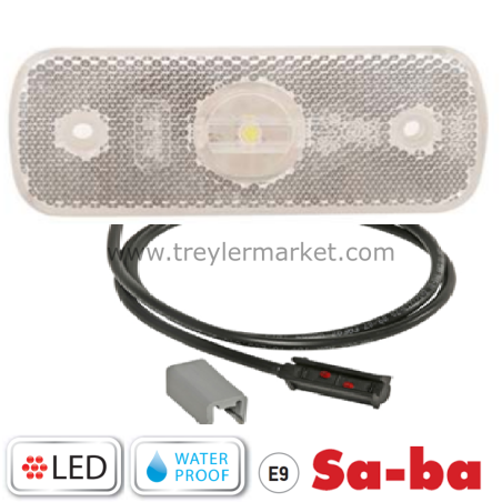 Beyaz Ön Pozisyon Lambası 50 cm Klikli