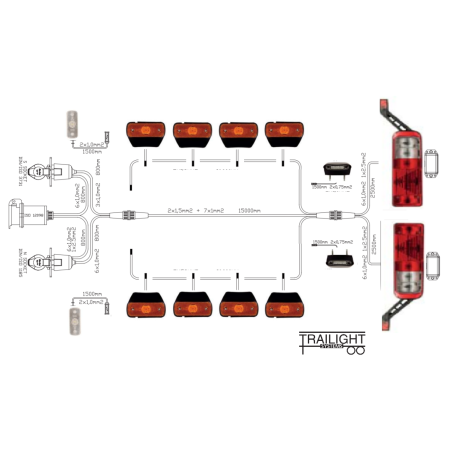 SABA TREYLER ELEKTİRİK KARYA TRAILIGHT SET T804