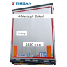 Tırsan Dorse Arka Kapı Alüminyum Sol 4 Menteşeli 2620 mm Eloksal - AK14491