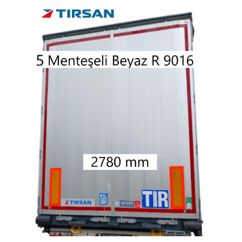 Tırsan Dorse Arka Kapı Alüminyum Sağ 5 Menteşeli 2780 mm Ral 9016 -AK13860