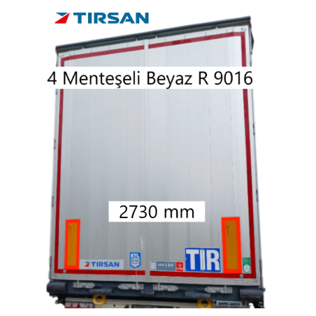 Tırsan Dorse Arka Kapı Alüminyum Sağ-Sol 4 Menteşeli 2730 mm Ral 9016 HTE -AK13677