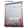 Tırsan Dorse Arka Kapı Alüminyum Sağ-Sol 4 Menteşeli 2730 mm Ral 9016 HTE -AK13677