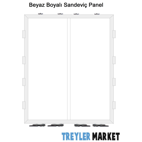 Dorse Arka Kapı Panel Sağ-Sol 4 Menteşeli 2700 mm -TM-PK-2700-2550
