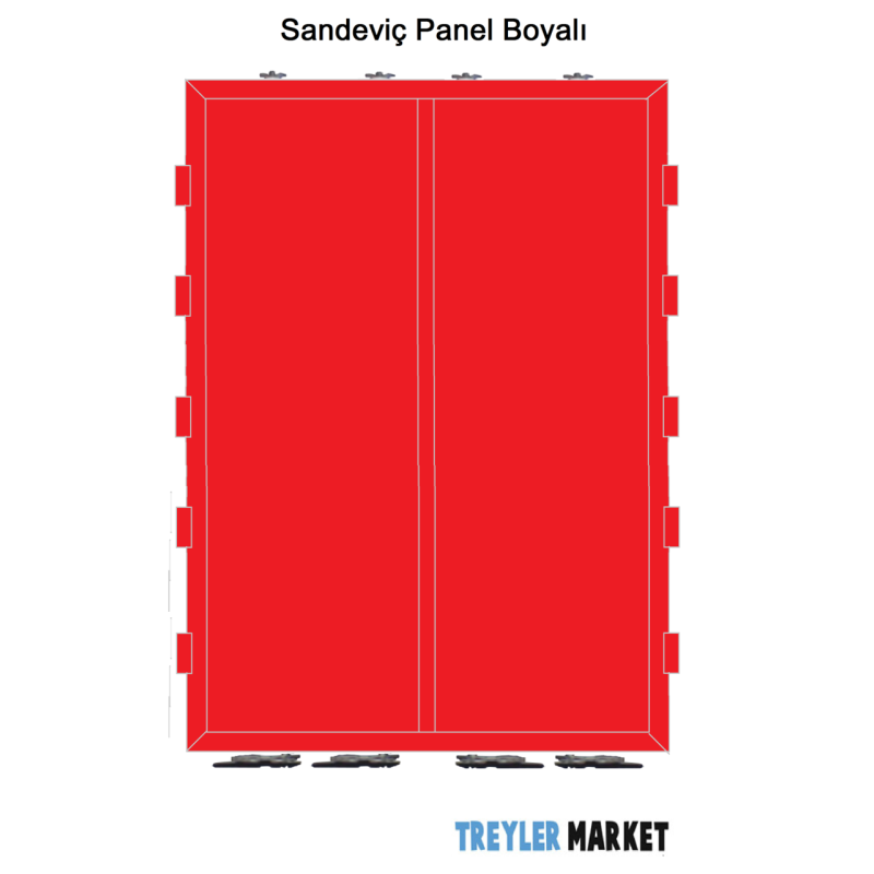 Dorse Arka Kapı Panel Sağ-Sol 5 Menteşeli 2900 mm   -TM-PK-2900-2550