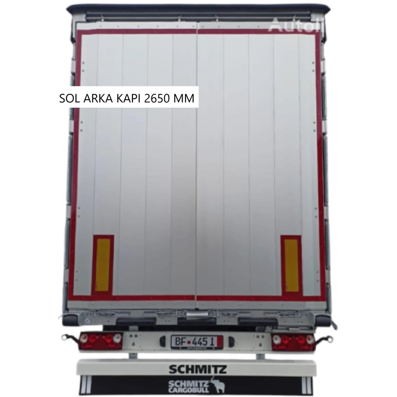 SCHMITZ Dorse Arka Kapı Alüminyum Sol 4 Menteşeli 2650 mm - 1077643